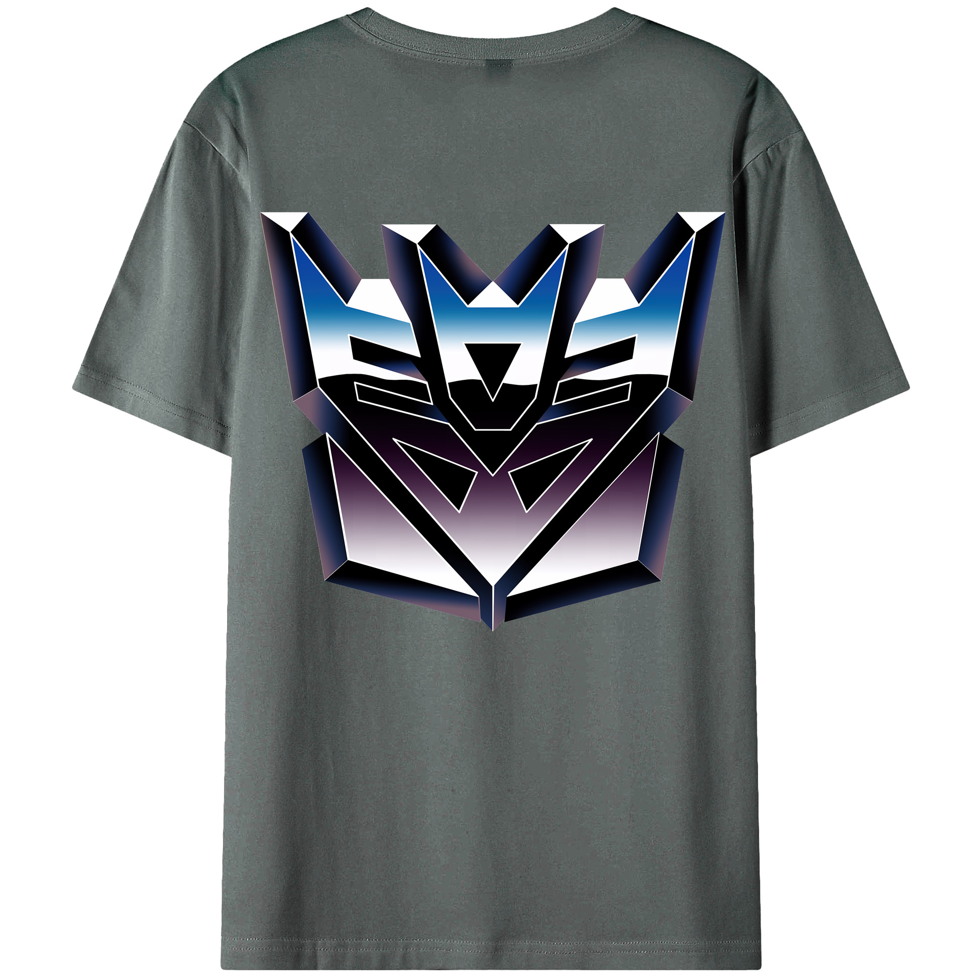 （画像用） Transformers トランスフォーマー 綿100％ メンズ半袖Tシャツ（バックプリント） 通気性